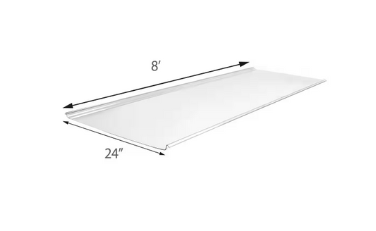 24 in. x 8 ft. x 0.118 in. Polycarbonate Roof Panel in Clear (1 Pack)